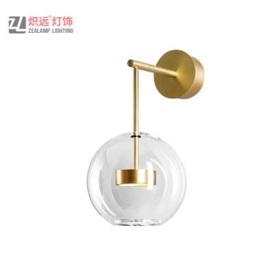 Modern Glass Bedside Lamp Decorative Wall Sconce Light