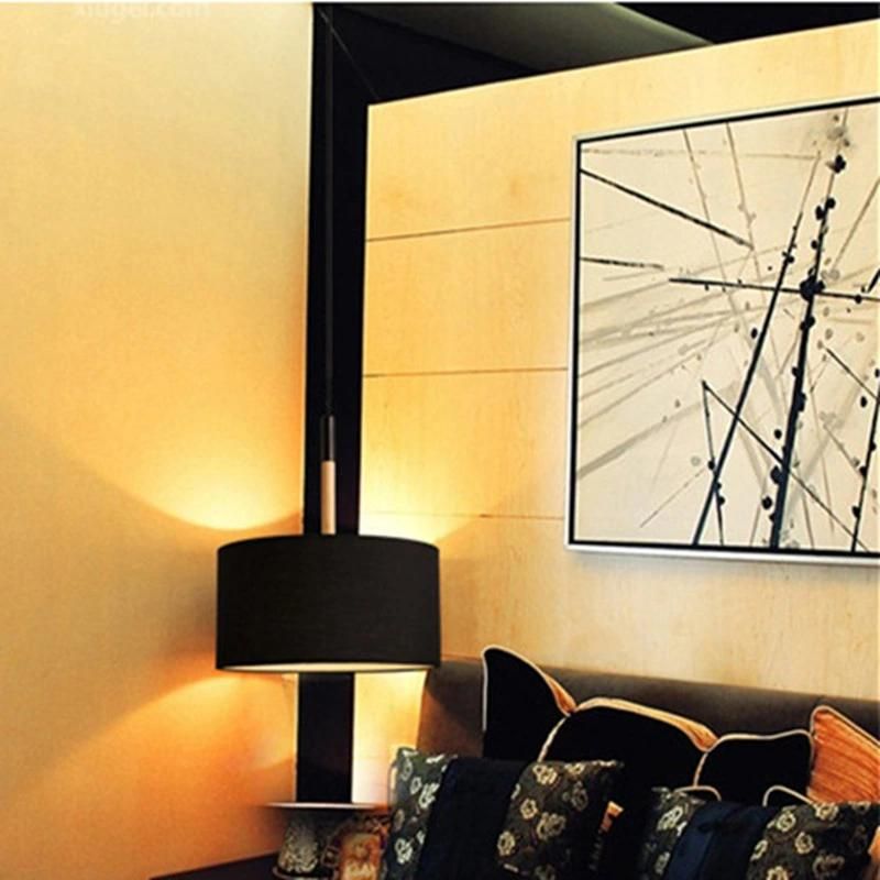 Nordic Style Creative Pendant Lamp Wooden Sunniva Contemporary Drum Shaped Pendant Lamp (WH-AP-352)