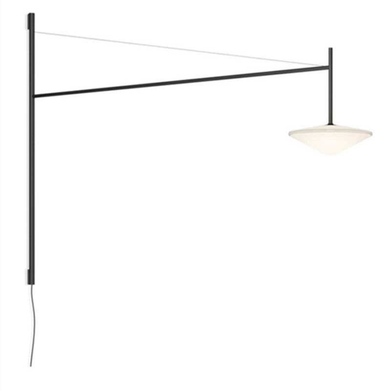 Nordic Glass Wall Light Designer Minimalist Black Arm Adjustable Villa Hall Background Restaurant Wall Lamp (WH-AP-151)