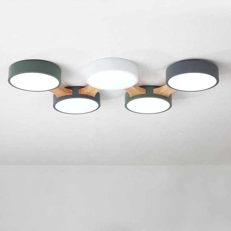 Round Creative Ceiling Light Modern Simple Bedroom Lamp Children Room Light