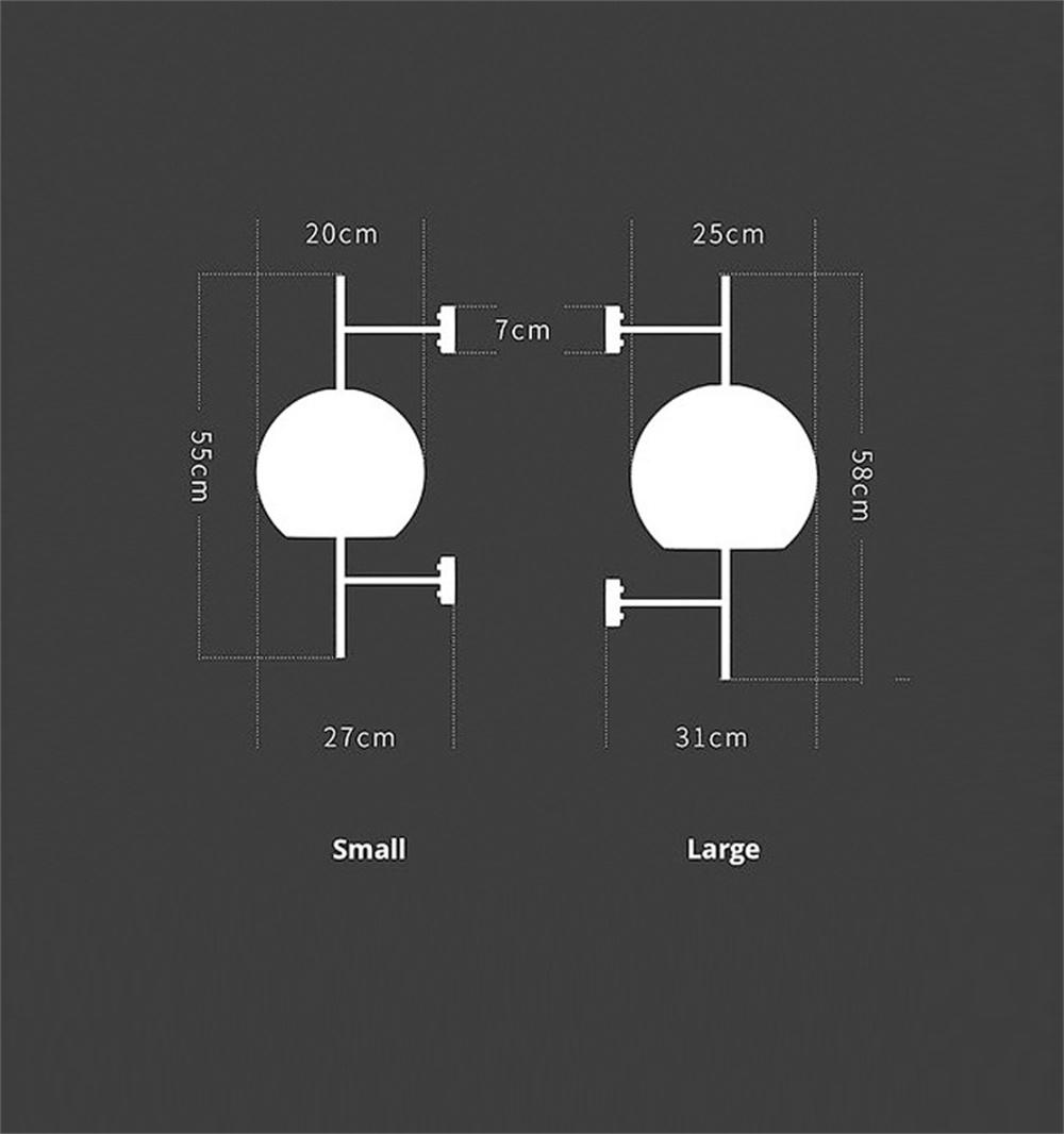 Industrial Wind Grid Living Room Wall Lamp American Simple Creative Bedroom Lamps Restaurant Study Loft Retro Glass Wall Lights