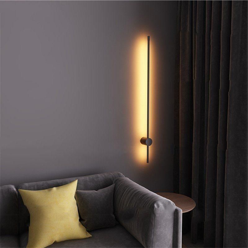 Simple Geometric Lines LED Wall Lamp Nordic Minimalist Living Room Home Decor Sofa Background Wall Light Bedroom Bedside Lamps