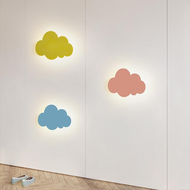 Colored Cloud Shapes Wall Lamp Kid′s Children Bedroom Lamp Bedside Lamp