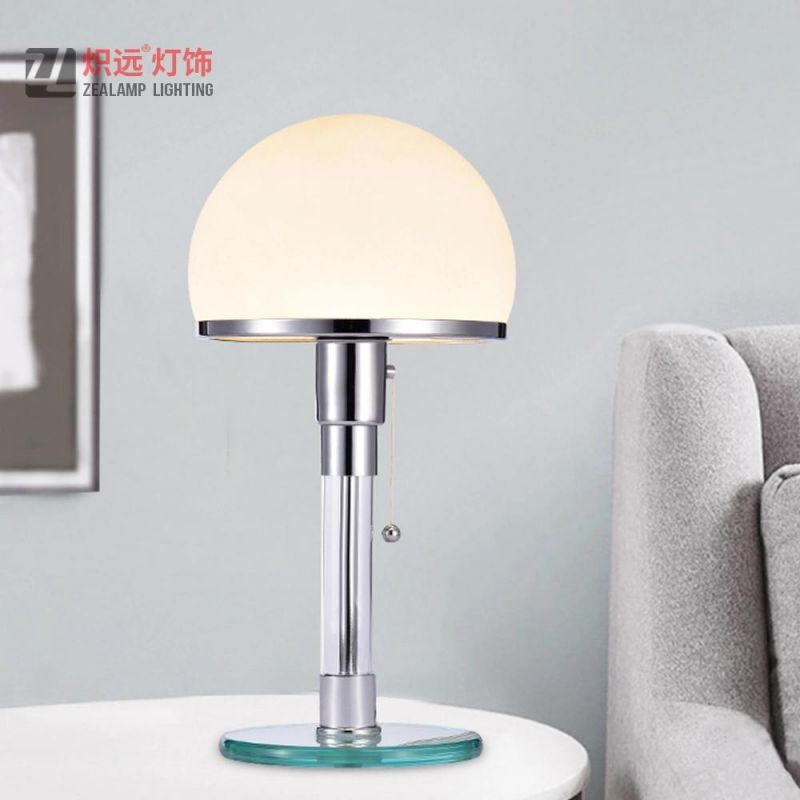 Modern Desk Glass Decorative Light Study Reading Table Lamp