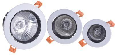 Recessed Ceiling Die Casting Long Life Span Isolated Driver 2700-6500K Anti-Glare 3-in-1 Color 5W LED COB Round Spotlight Panel Light Downlight