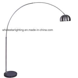 Metal-stone floor lamp (WHF-6201)