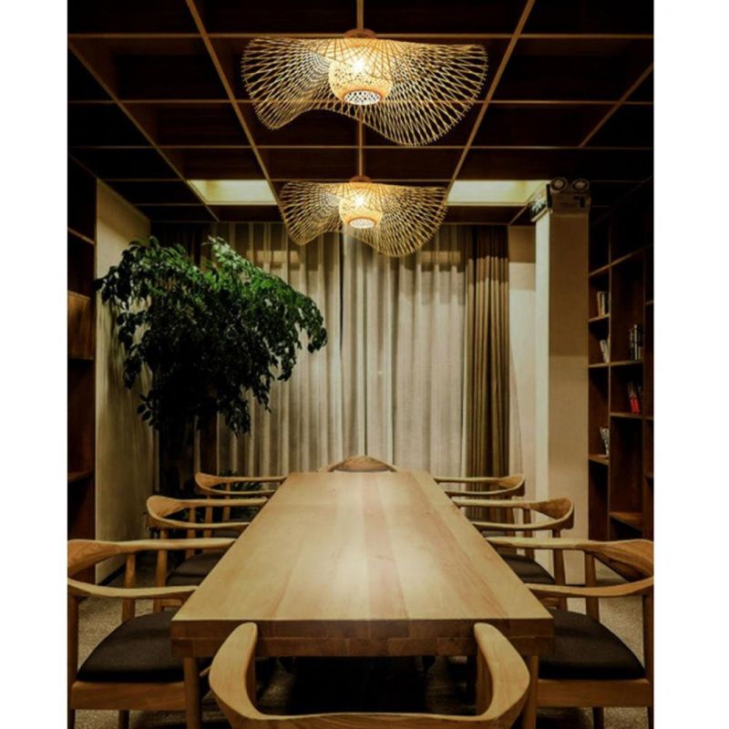 Tatami Style Rattan Ceiling Lights Shade Restaurant Ceiling Lamp (WH-WA-39)