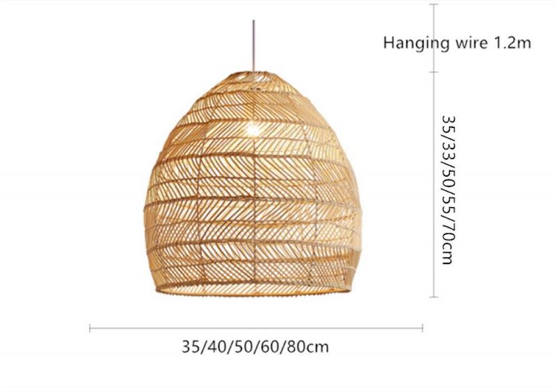 Modern Rattan Pendant Lights Japanese Style Hanglamp for Living Room Bedroom Dining Room Bar Decor Loft E27 Luminaire Suspension