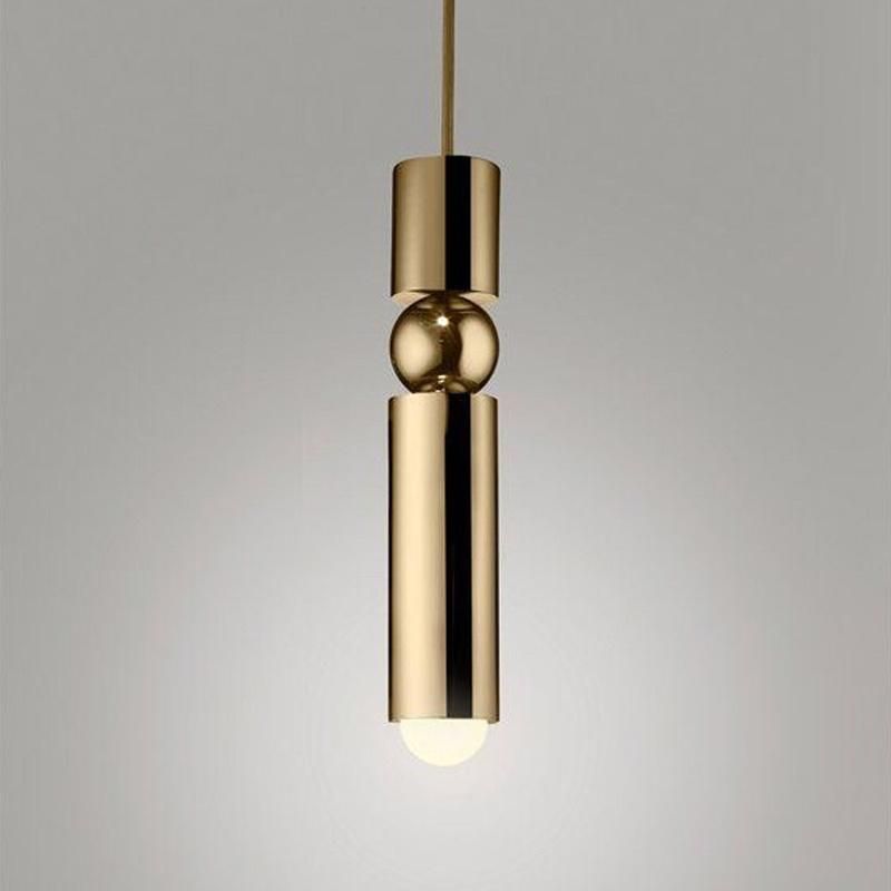 Brass Simple Suspension LED Light Pendant Lamp