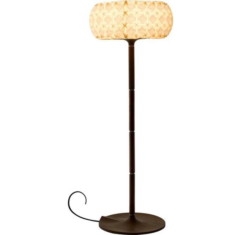 Modern Living Room Bedroom Dining Room Solid Wood Vertical Floor Lamp