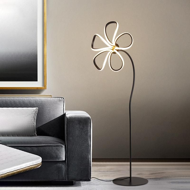 Flower Modern Style Floor Lamp Table Lamp Linear Shape Desk Lamp