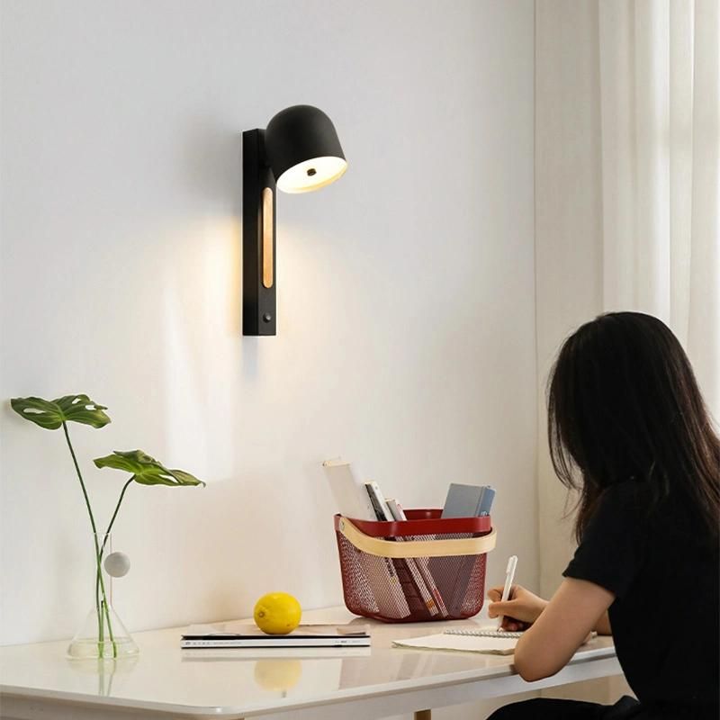 Black White Design Touch Switch Wall Lamp Bedroom Lamp Bedside Lighting