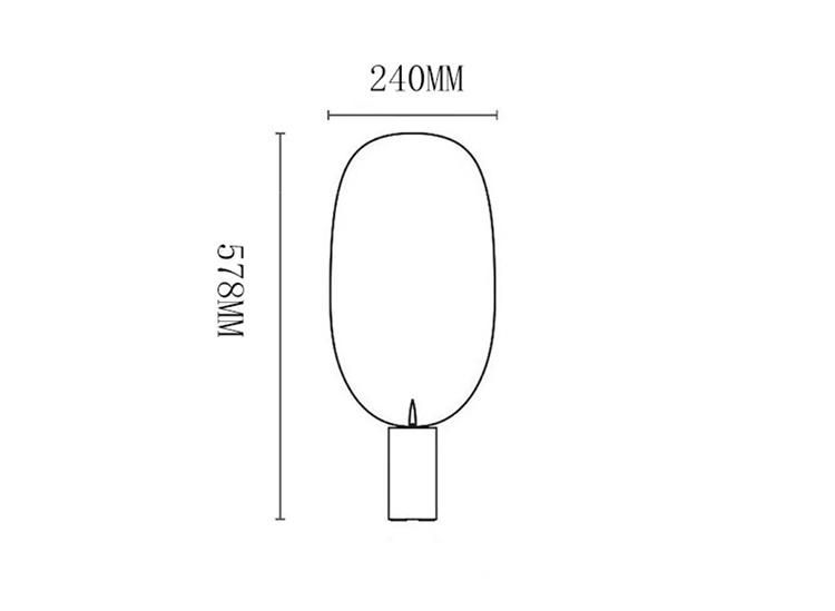 Postmodern Simple Fan-Shaped Table Lamp for Studio Living Room Study Bedroom Bedside Desk Lamp