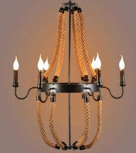 China Factory Pendant Wood with E14 6 Lights