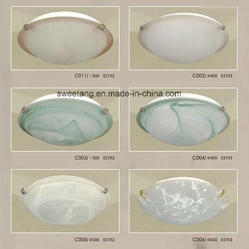Decorative Light Indoor Glass Ceiling Lamp for Bedroom Using