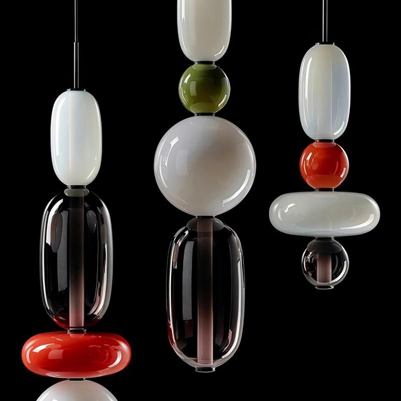Nordic Multicolored Glass Pendant Lights Bar Cafe Lamps Hanging Candy Dining Room Home Decor Pendant Lamp (WH-AP-250)