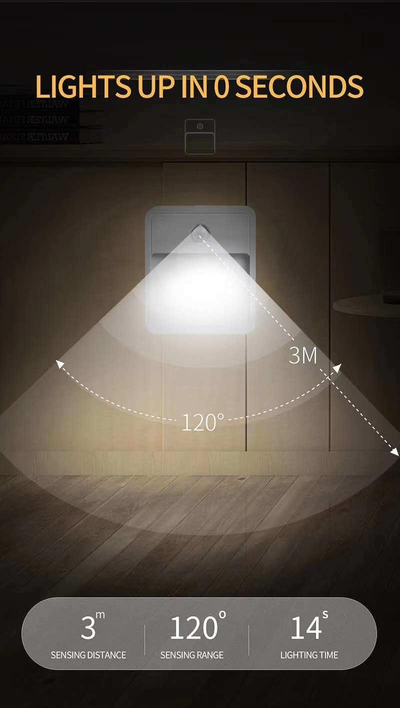 Motion Sensor Night Light Floor Lamp PIR LED