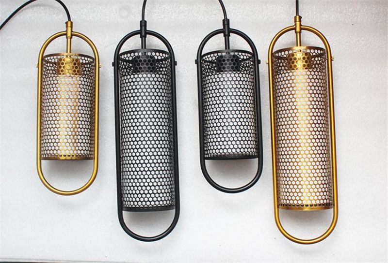 Nordic Pendant Lamp Loft Luxury Katryn Industrial Oval Capsule Mesh Cage Pendant Lamp (WH-AP-294)