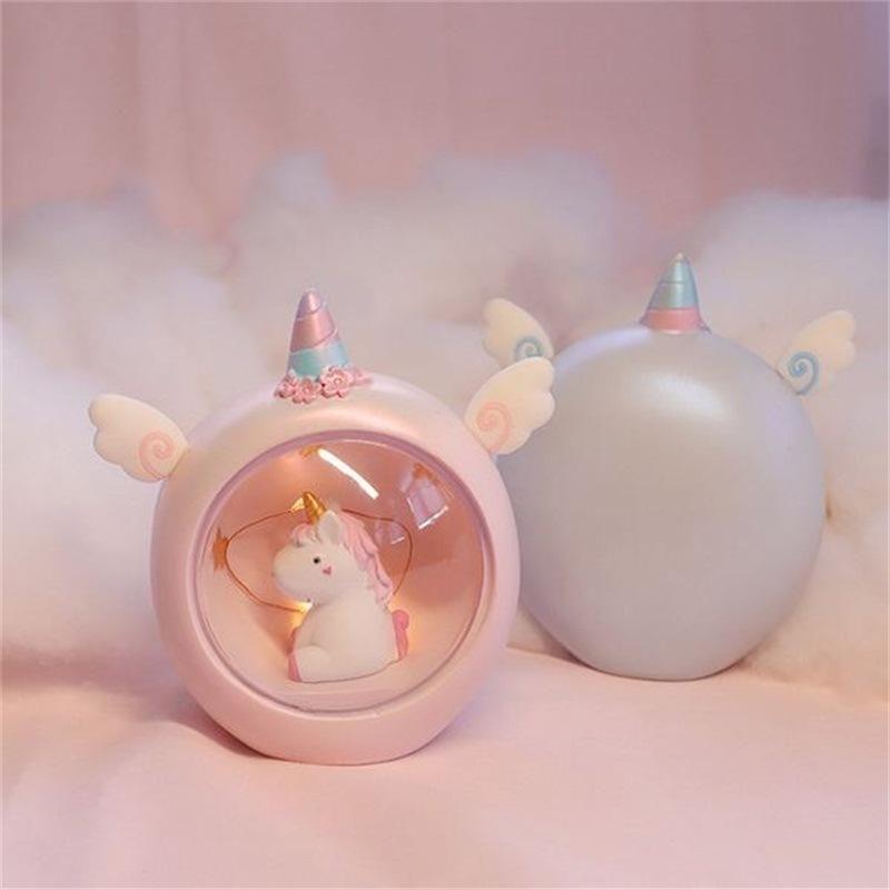 Unicorn Night Lights Room Decorations Tables Decorated with Star Lights