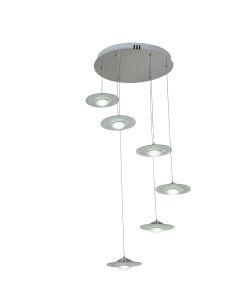 Delicate LED Pendant Light with Acrylic Shades Mv5546-6)