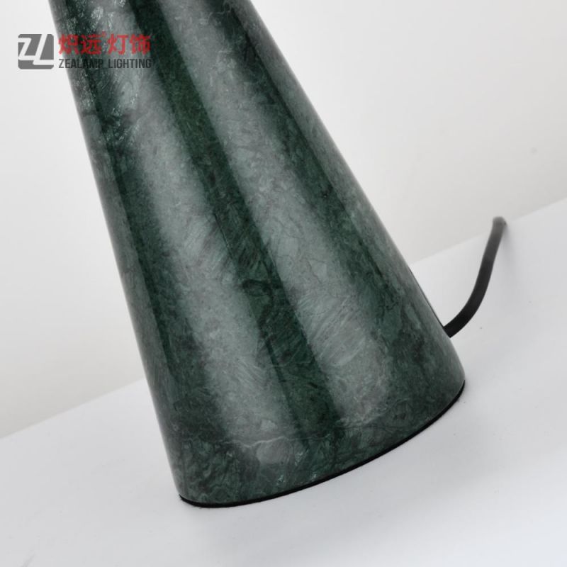 Modern Green Marble Bedside Lamp Table Lamp Study Room Standing Light