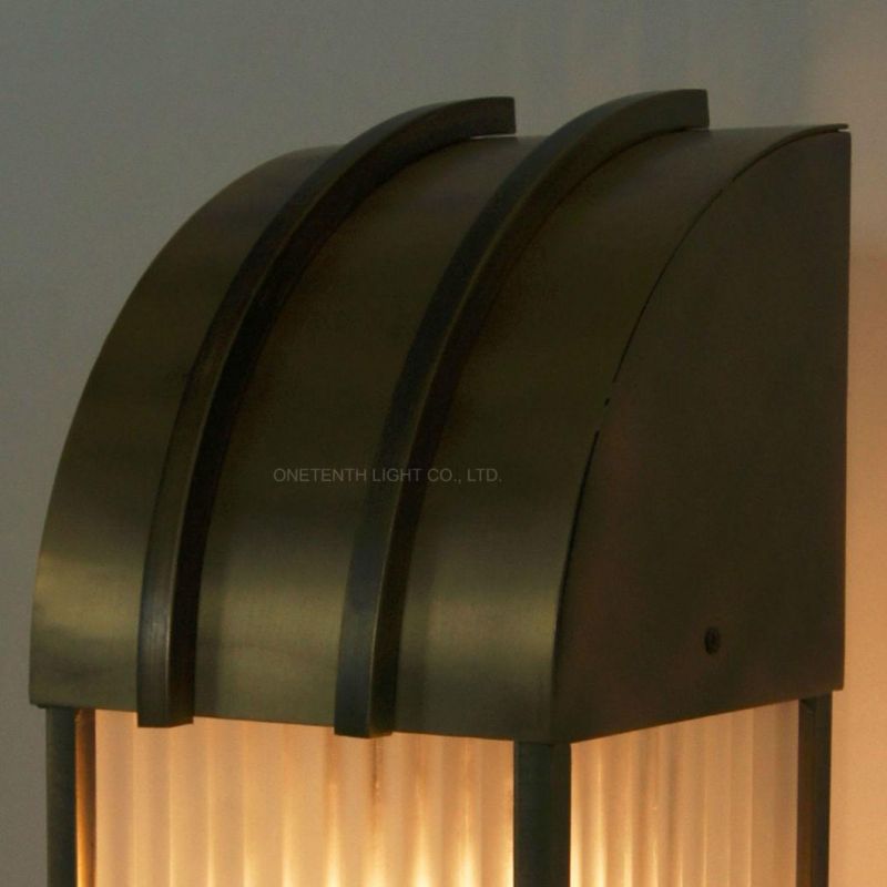 Brass Copper Finish Interior Glass Shade and Metal Housing Table Lamp Lantern