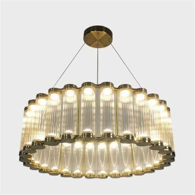 Luxury Stretched Chandeliers for Home Long S-Shape Hanglamp Kitchen Living Room Villa Round Bedroom Suspension Luminaire