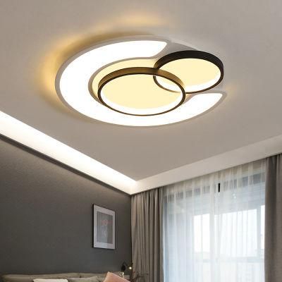 Simple Round Ceiling Lamp Warm Bedroom Light Creative Childrenroom Lamp LED
