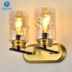 Factory Price Custom Made Modern Gold Glass Wall Light Lighting Mounted Indoor Wall Lamp Modern