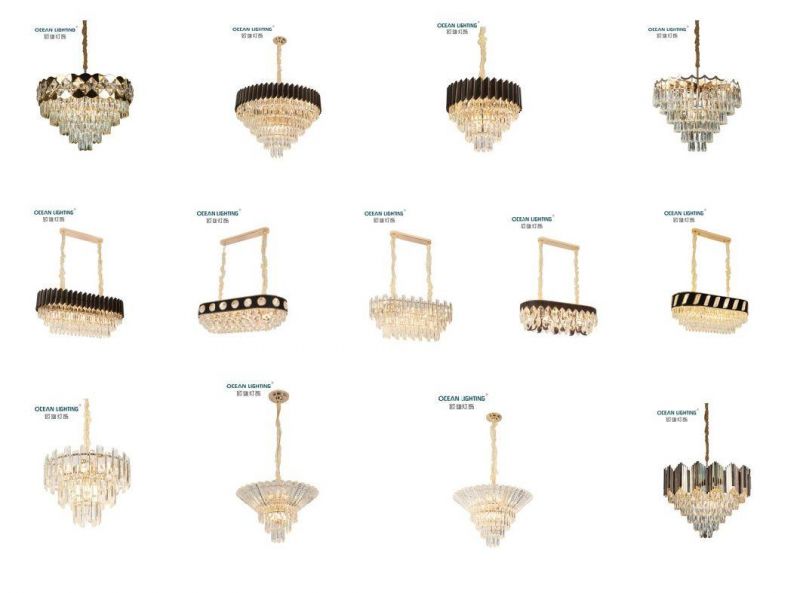 2020 Year New Design Modern Luxury Crystal Chandelier Pendant Light for Hotel Decoration