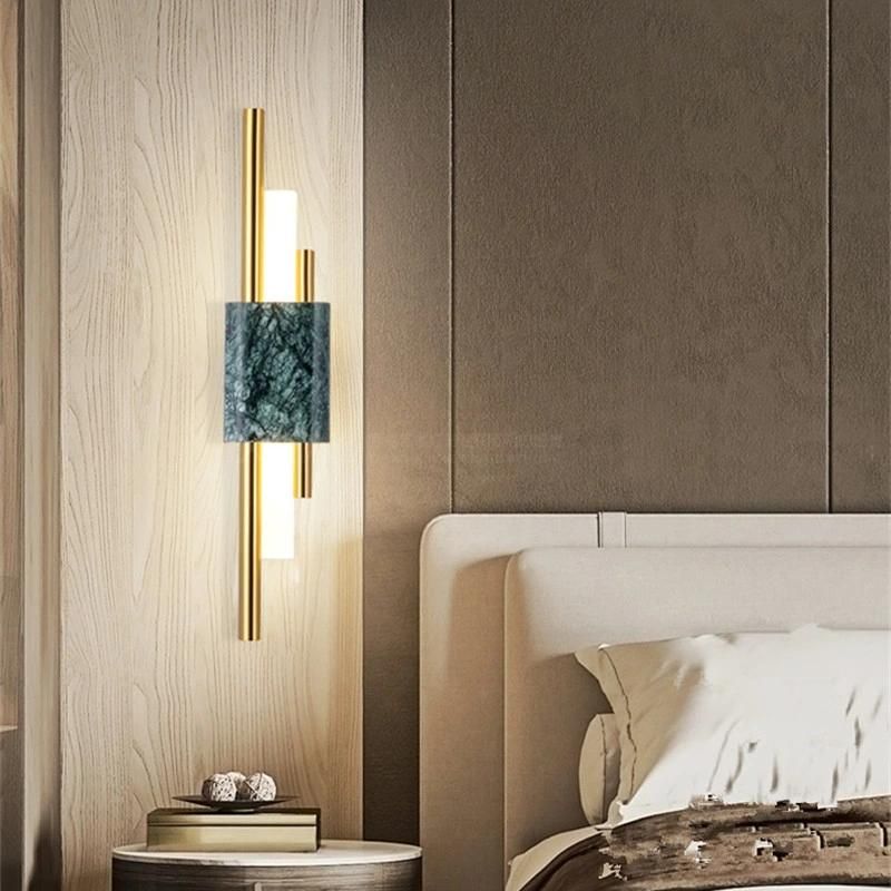 Marble Wall Lamp Modern LED Wall Lamps for Living Room Bedroom Loft Decor Home Bedside Wall Light (WH-OR-103)