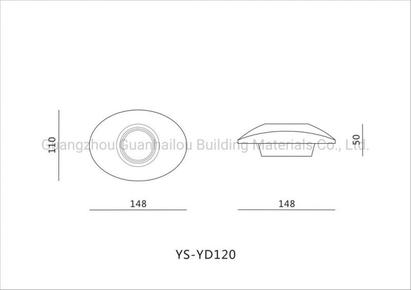 Energy Saving Recessed LED Downlight with Gypsum Frame (120)