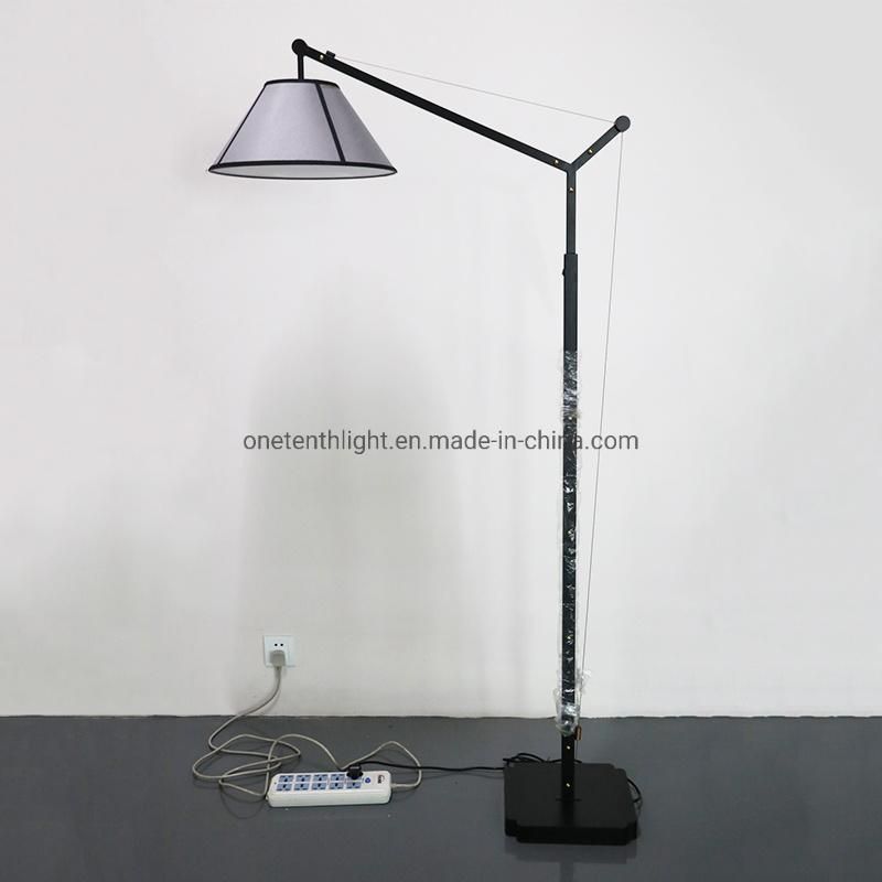 Iroe Body and Linen Shade with Acrylic Diffuser Floor Lamp