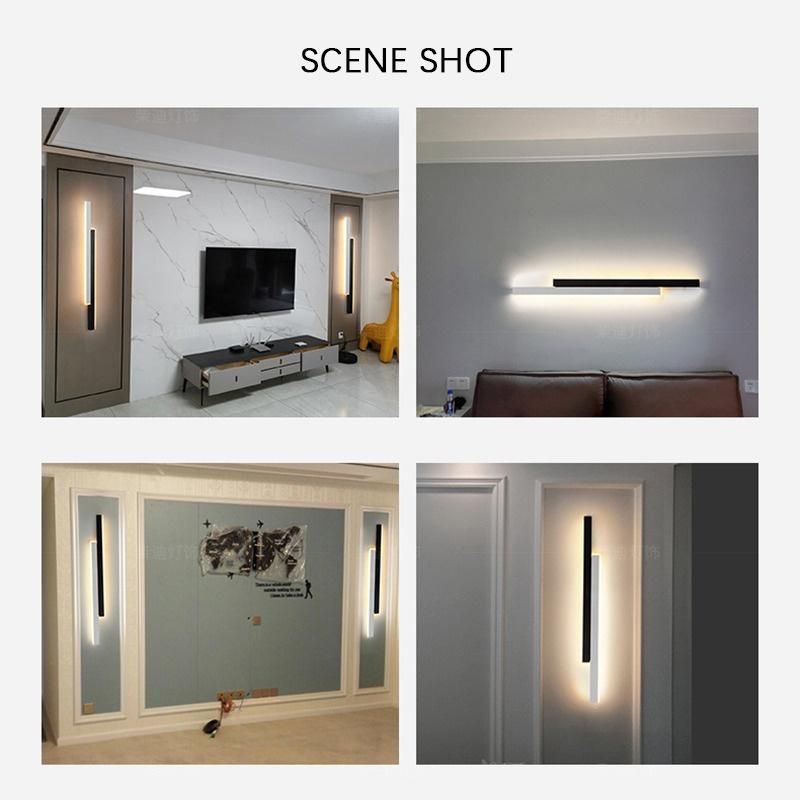 Modern LED Wall Lamps for Living Room Bedroom Bedside Stairs Surface Mounted Sofa Background Lights Home Long Corridor Sconce