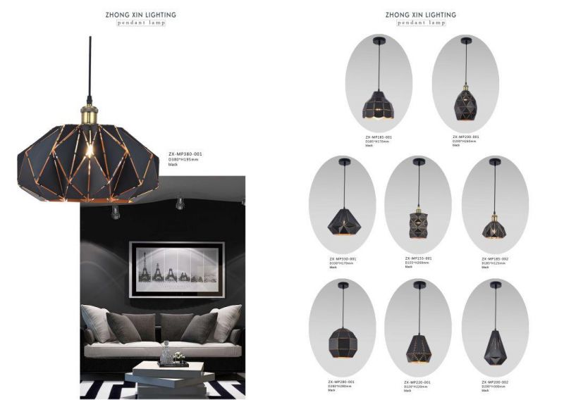 Pendant Lighting with Laser Lamp Shade E27 Metal Lighting