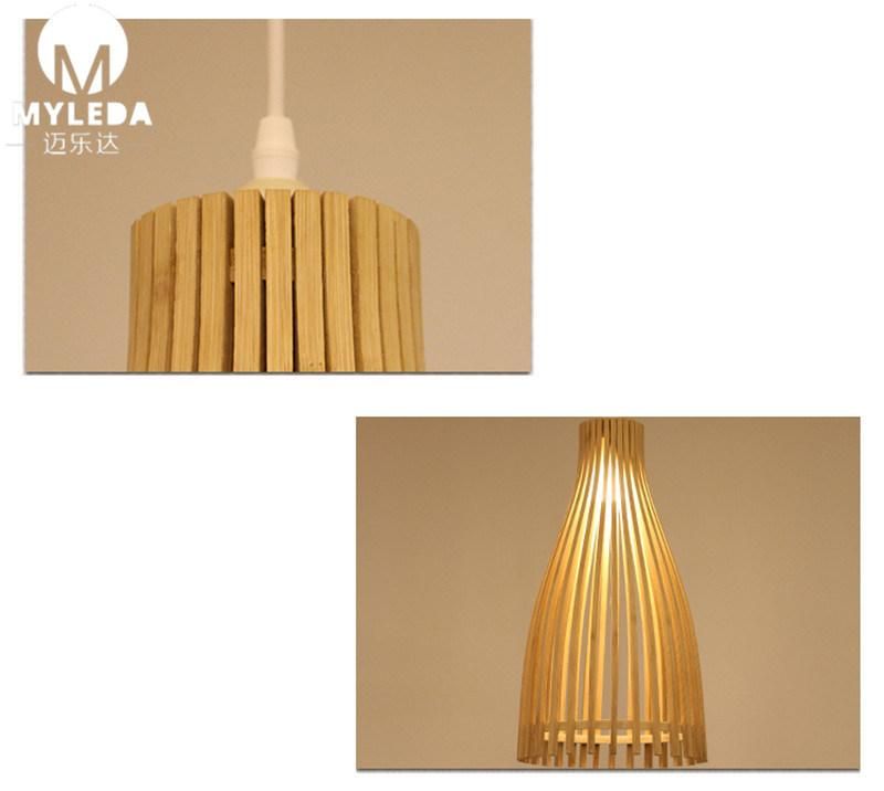 Industrial Style Loft Wood Pendant Chandelier Lighting Fixture
