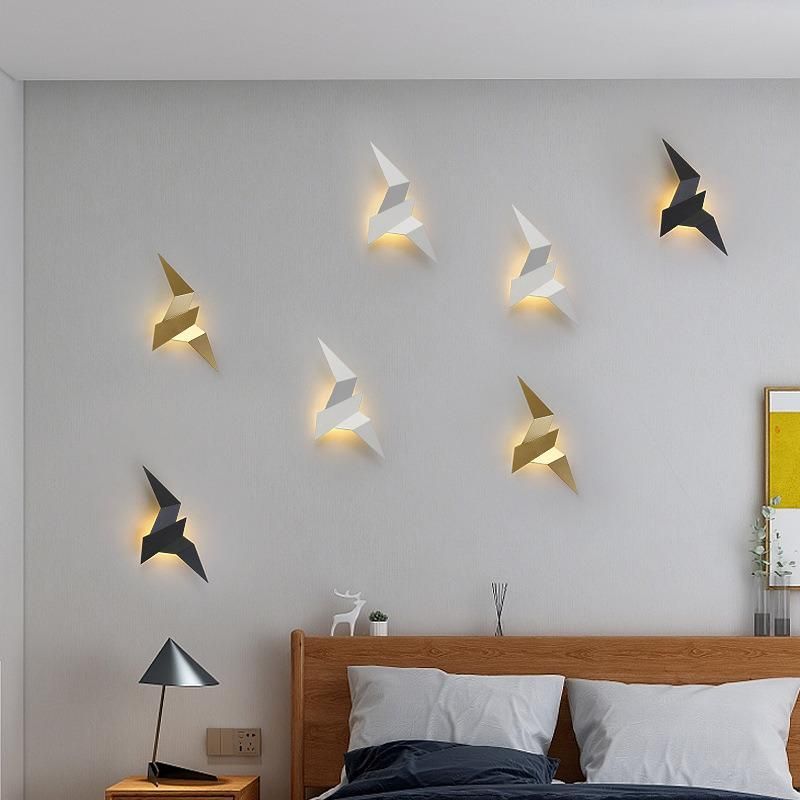 New Nordic LED Bird Wall Lamp Bedroom Decor Wall Light Indoor Modern Lighting for Home Stairs Bedroom Bedside Light Fixturesnew Nordic LED Bird Wall Lamp