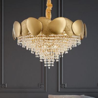 High-Grade Vintage Style Crystal Chandelier restaurant Bedroom Pendant Lamp