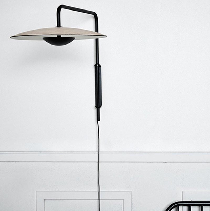 Modern Aluminun Wall Lamps for Bedroom Bedside Black Hats LED-Ginger Wall Light (WH-OR-198)