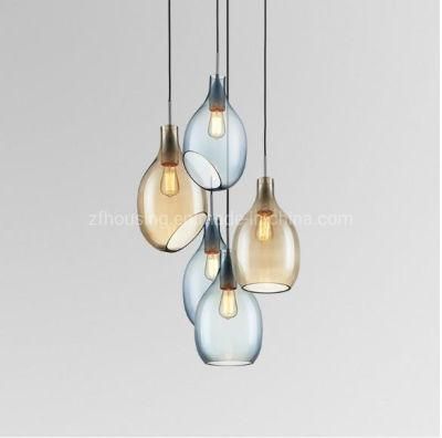 Hot Sale Chandelier LED Glass Ball Glass Hanging Lamp Pendant Lighting with Glass Lampshade Zf-Cl-085