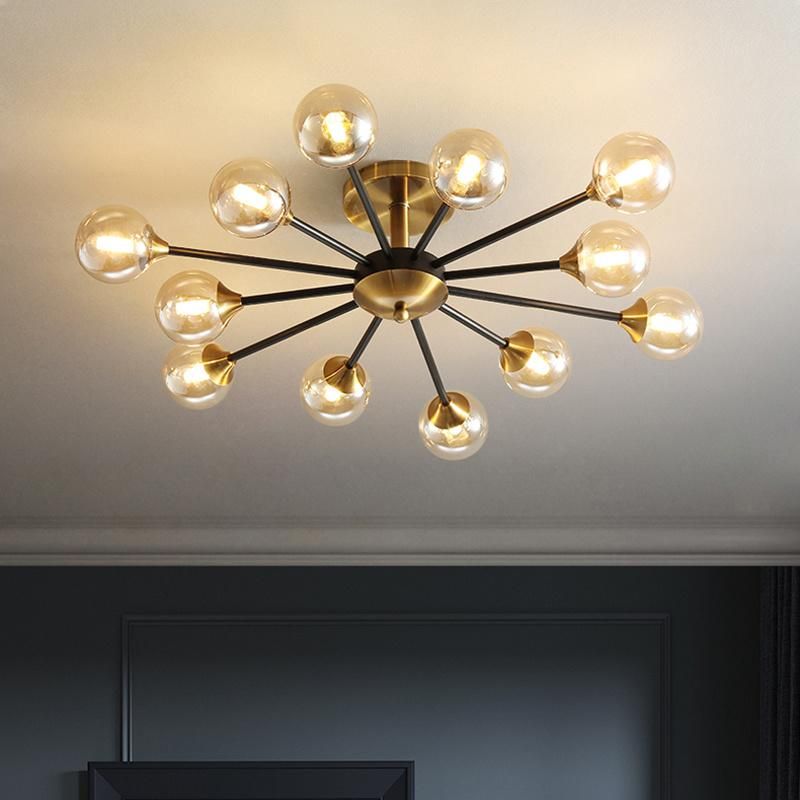 Postmodern Light Luxury Living Room Lamp Warm Bedroom Dining Room Study Ceiling Light