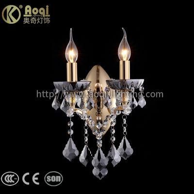 Clear Black Golden Iron Wall Light