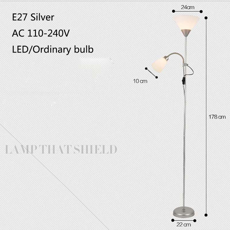 American Modern Wrought Iron Paint Floor Lamp LED Branch Bedroom Lamp Living Room Lighting (WH-MFL-25)