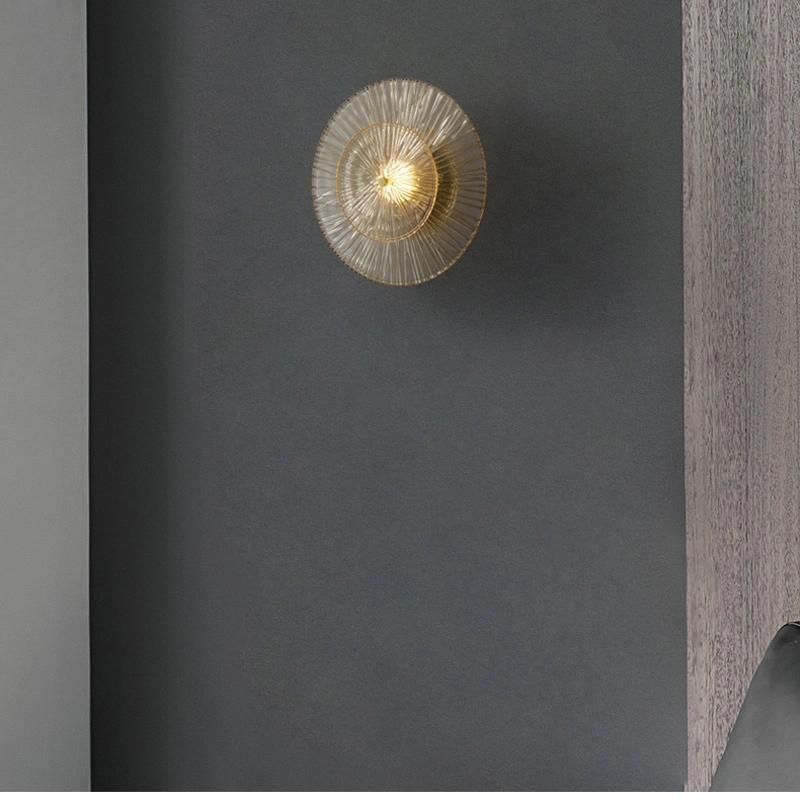 Modern Wall Lamp Creative Background Wall Glass Light Simple Bedroom Lighting