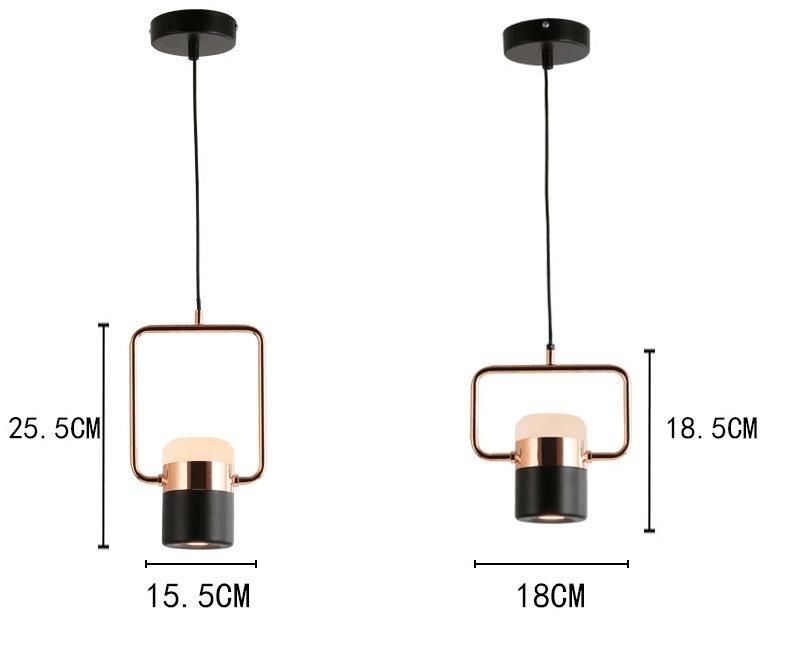 Modern Fanny LED Suspection Hanging Lamp Copper Pendant Lamp