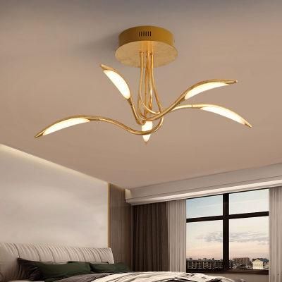 LED Modern Design Golden Luxury Aluminum Metal Ceiling Light