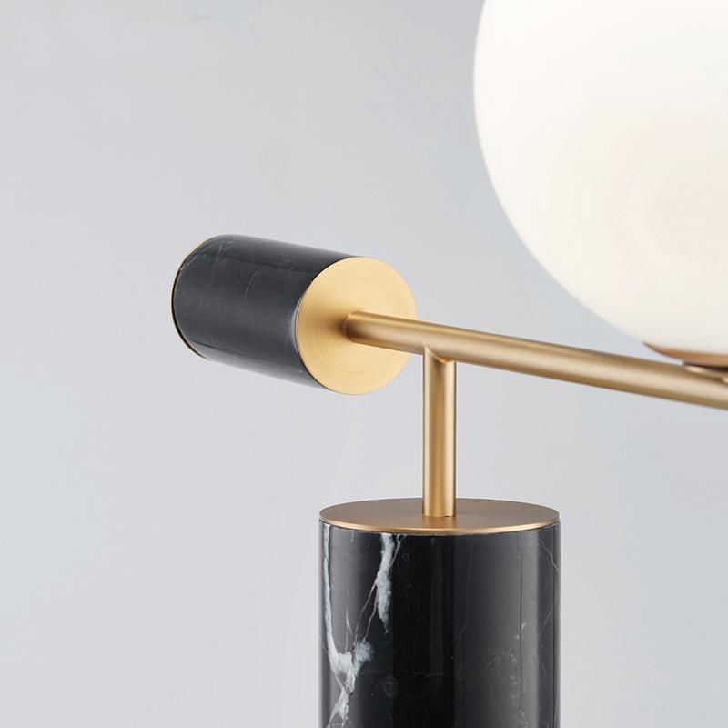 Hotel Project Table Lamp Metal with Opal Glass Designer Modern LED E27 Simple Desk Nordic Marble Table Lamp