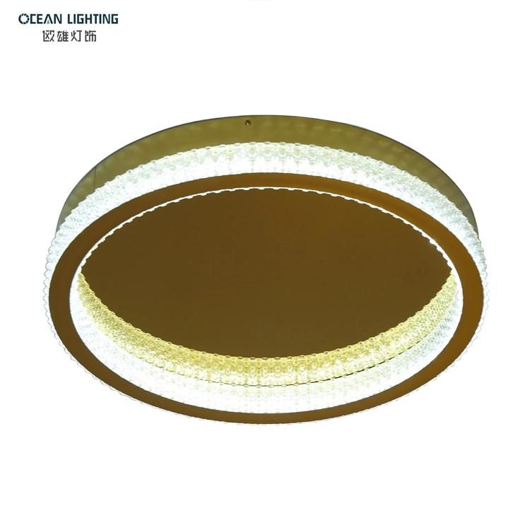 Ocean Lighting Home Decoration Luxury Living Room Lights Gold Aluminum LED Ceiling Lamps