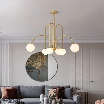 Modern LED Chandelier Glass Ball Lamps Restaurant Bar Hanging Lights Nordic Dining Room Kitchen Decoration Suspension Luminaires