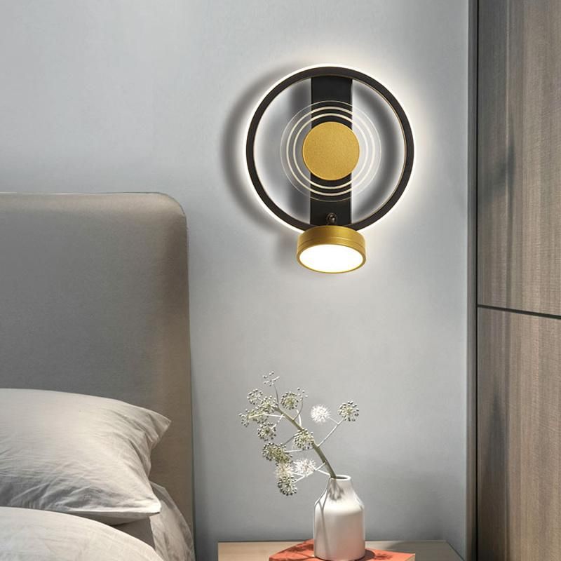 Bedroom Bedside Lamp Background Wall Modern Simple Creative Living Room Corridor Light